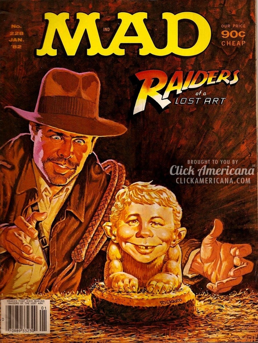 Vintage MAD January 1982: Raiders of a Lost Art