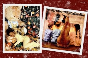 vintage Christmas scenes so sweet and old-fashioned