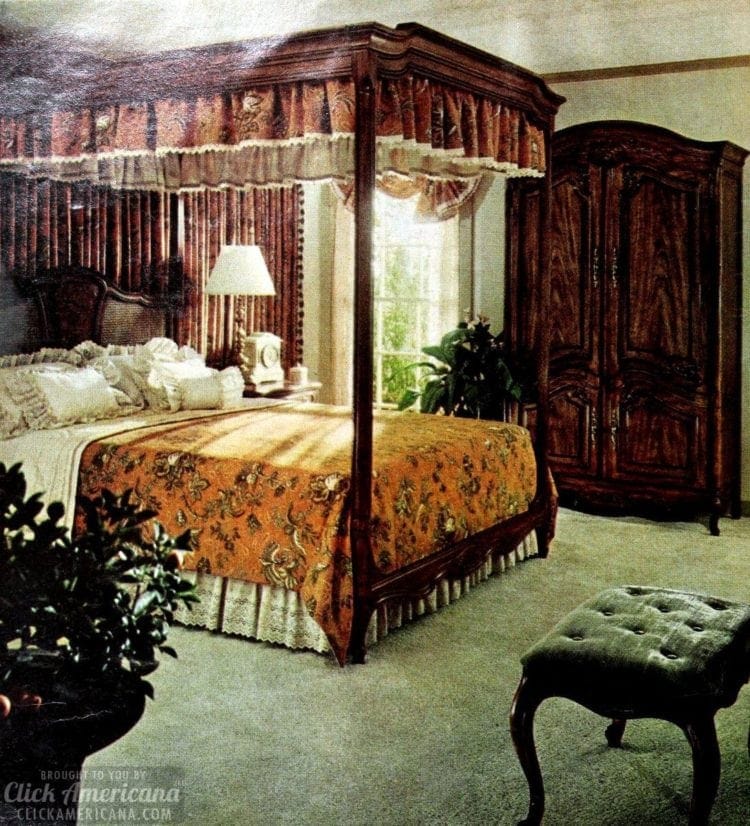 70 beautiful vintage canopy beds from the 1970s - Click Americana