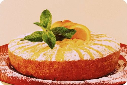 Homemade orange cake