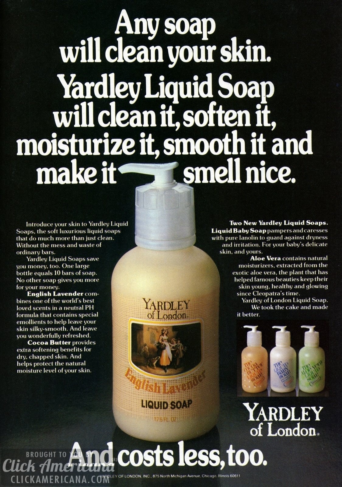 Introducing Yardley Liquid Soaps (1981) Click Americana
